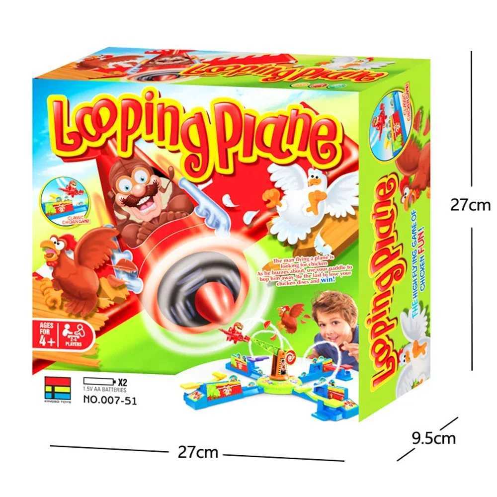 Toy Looping Louie Spinning Plane Chicken Stealing Game Parent Children Interaction Battle Puzzle Board Game Party Childrens Toys