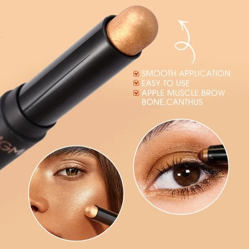 Matte Glitter Eyeshadow Stick Makeup Pearlescent Brighten Lying Silkworm Eyeliner Highlighter Lasting Eye Shadow Pencil Cosmetic 240624