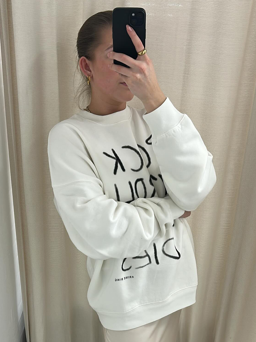 Aesthetic Graphic Sweatshirt 2024 Autumn Winter Women Clothes Casual Vintage Cotton Pullover Female Loose Fashion Sweatshirts F6.25#128
