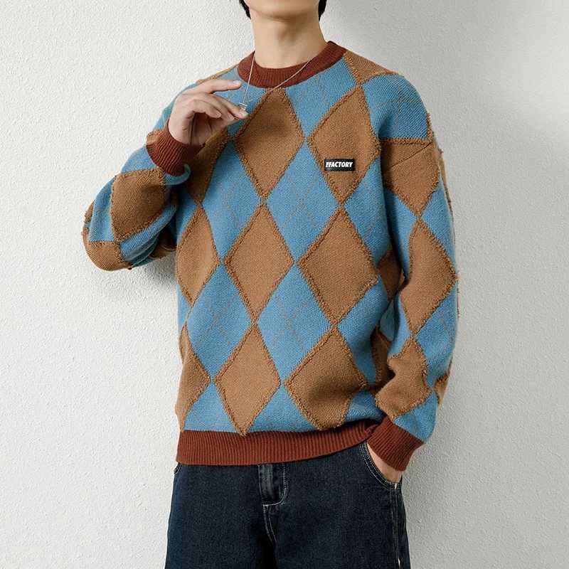 Men's Sweaters Winter Korean Style Mens Warm Sweater Men Fashion Sweaters Autumn Tops Men Knitted Sweaters Mens Wool Pullovers M-3XL Y240622TAHW