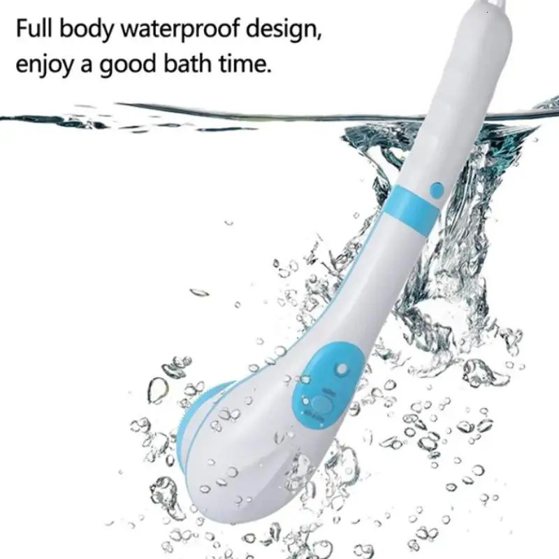 Electric Bath Brush Five Brushes in One Brush Face Wash Brush Full Body Wash Brush Soft Massage Brush Waterproof Scrubbing Brush i240624