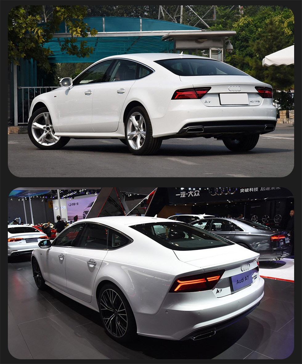 For Audi A7 Tail Lights 20 11-20 18 RS7 LED Taillight Assembly Rear Tail Stop Light Brake Lamp Dynamic Steering Light