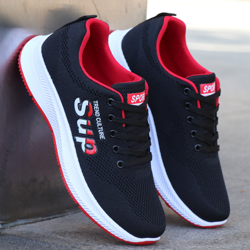 high quality fashion breathable mesh fiess walking sports running shoes