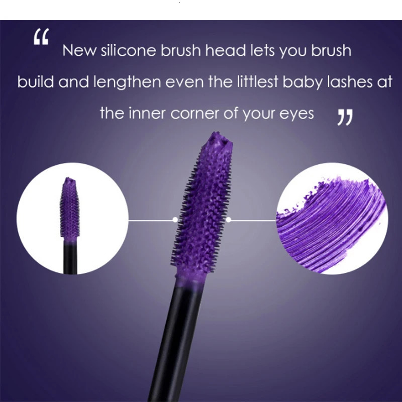 5D Three-dimensional Mascara Purple Multi-color Waterproof Lasting Mascara Non-smudge Eyelashes Extension Eyelashes Cosmetics 240625