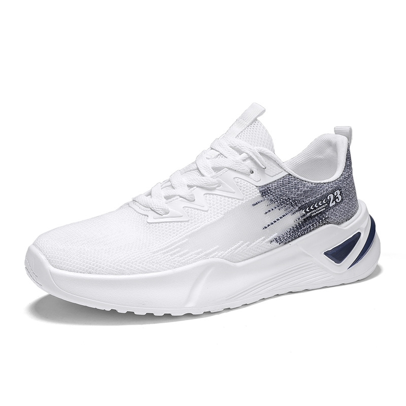 Men'S Flying Woven Sports Shoes Fashion Running Shoes New Low-Top Net Shoes Light Walking Jogging Casual Shoes