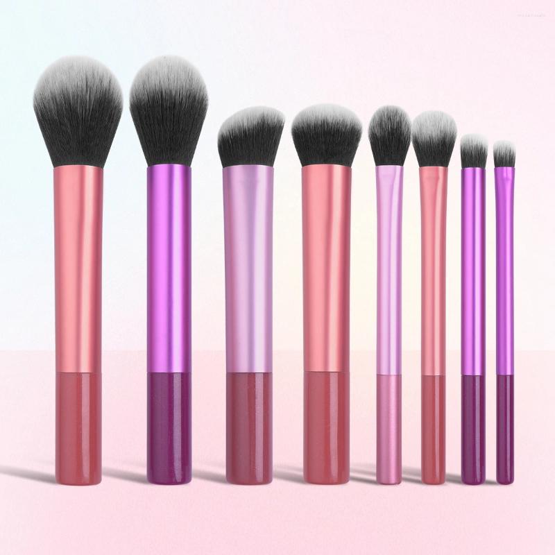 Makeup Brushes MAANGE 8PCS Brush Set Soft Fluffy Hair Make Up Foundation Blush Eyeshadow Cosmetic Tools For Beginner