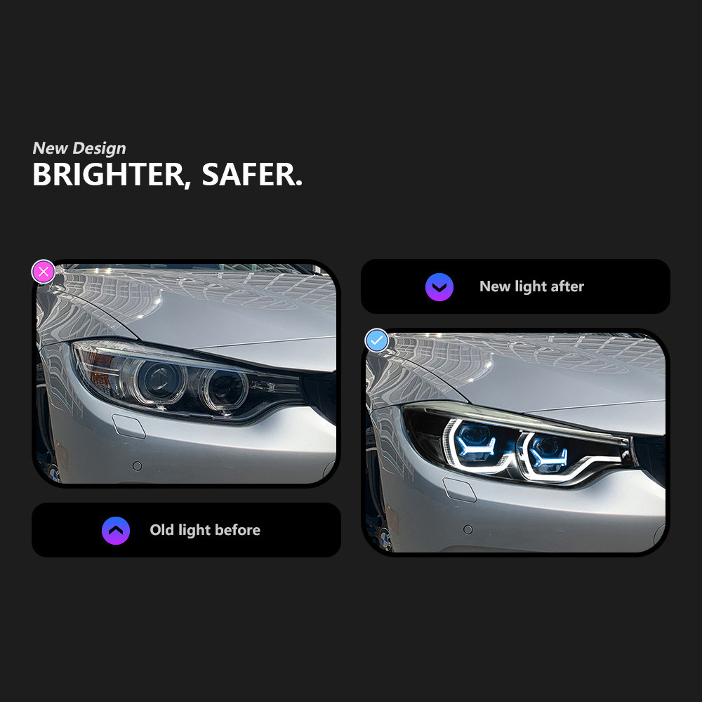 LED Laser Headlight for BMW 4 series F32 20 12-20 19 F33 F36 M4 DRL Daytime Lamp Signal LED Front Light Assembly