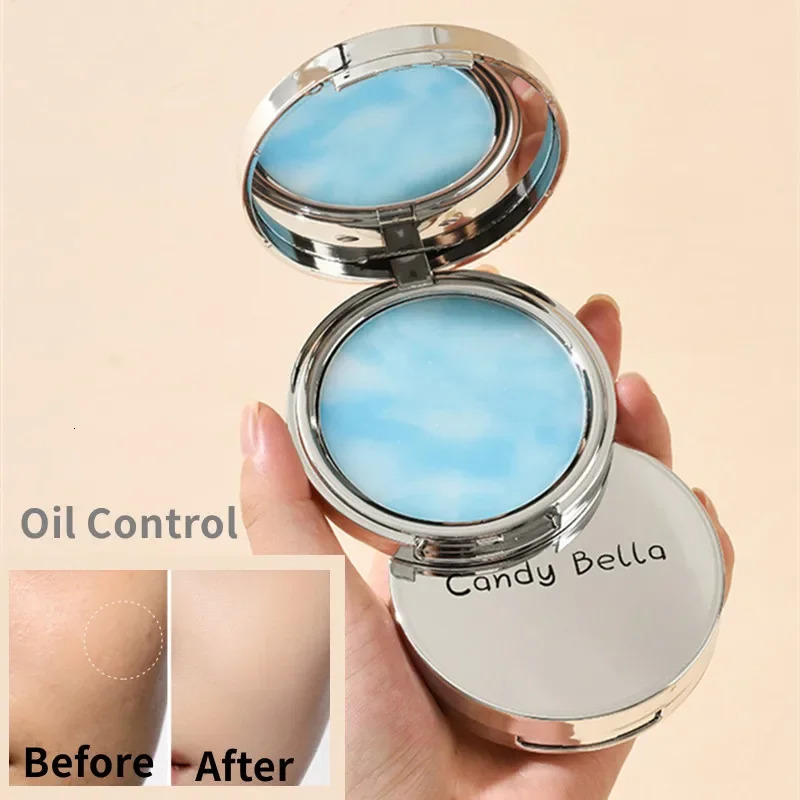 The Blue Sky Oil Control Long-lasting Powder Cake with Powder Puff Makeup Waterproof Wet and Dry Face foundation cosmetics 240624
