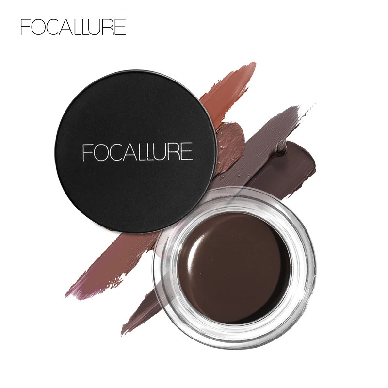 FOCALLURE 5 Color Waterproof Eyebrow Pomade Gel Eyebrow Tint Makeup Enhancer Cosmetic Eye Makeup Eye Brow Cream With Brush 240625