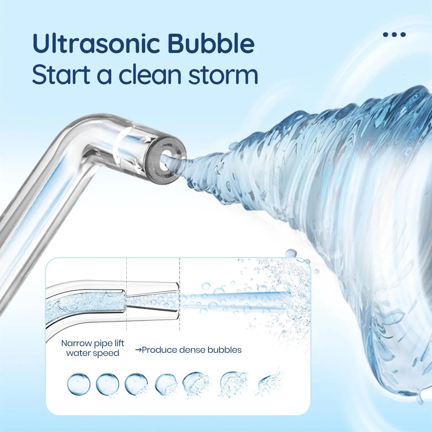 Mornwell 5032 Oral Irrigator Dental Teeth Whitening Home Appliance Sonic Water Flosser 280ML Tank Teeth Cleaner Dental Water Jet 240625