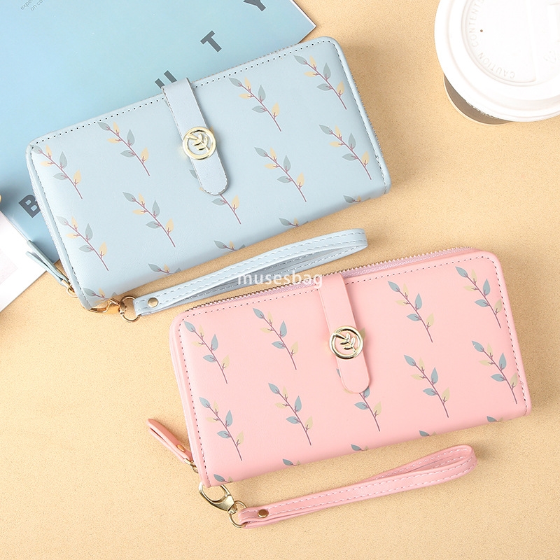 Fashionable women's high-end feeling wallet long new Korean style trendy and cute simple and fresh student 30% discount practical multi-functiona