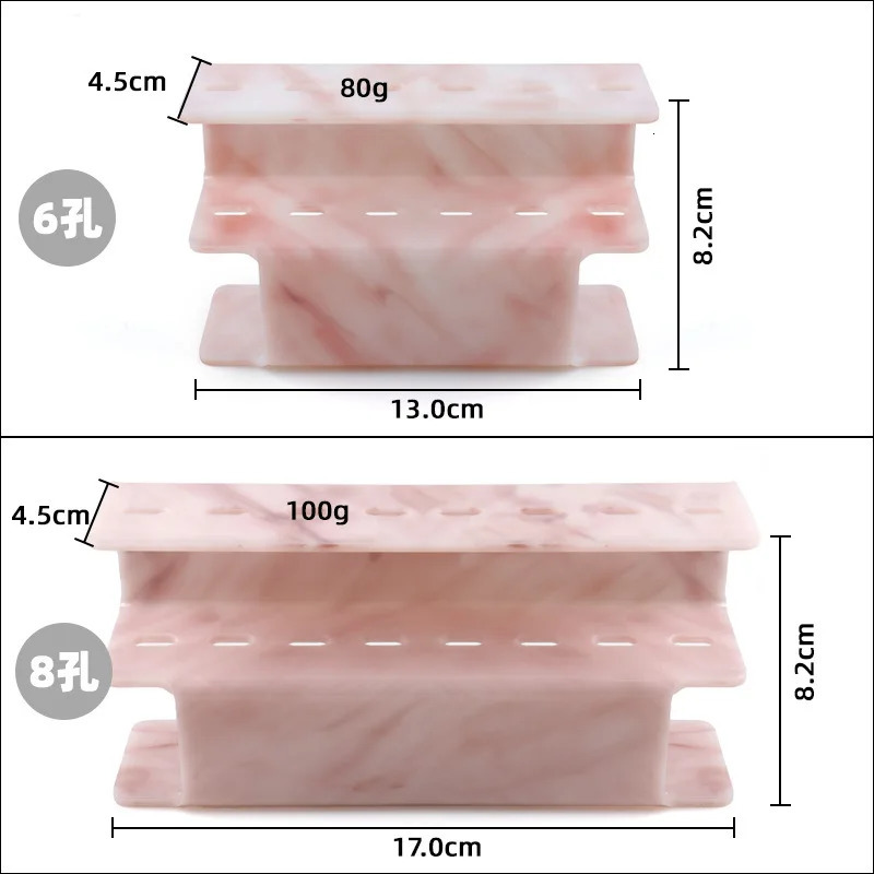 Acrylic Eyelash Tweezers Storage Holder Stand 6 8 Holes Convenient Tweezer Shelf Hold Lash Extension Supplies Makeup Tools 240626