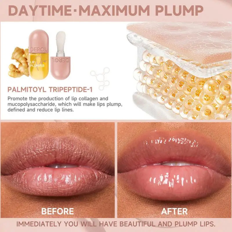 Lip Plumping Lip Balm Liquid Plump And Increase Nourishing And Moisturizing Lip Plumper Set Lip Enhancer Makeup Korean Cosmetics 240626