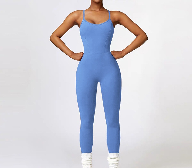 A363 Women Yoga Jumpsuit Seamless Sexy Peach Hip Dress Fiess Outdoor Sports One-Piece Bodysuit
