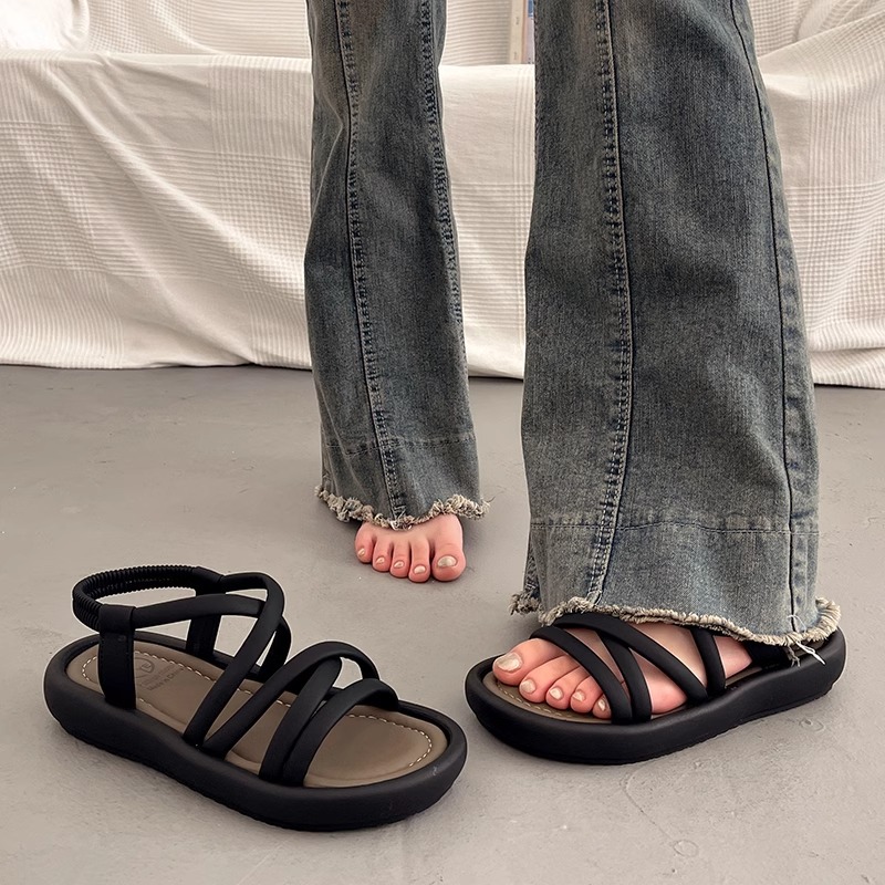 GAI fashion designer Summer Home non-slip breathable blue purple white brown pink bathroom slippers for women eur35-40