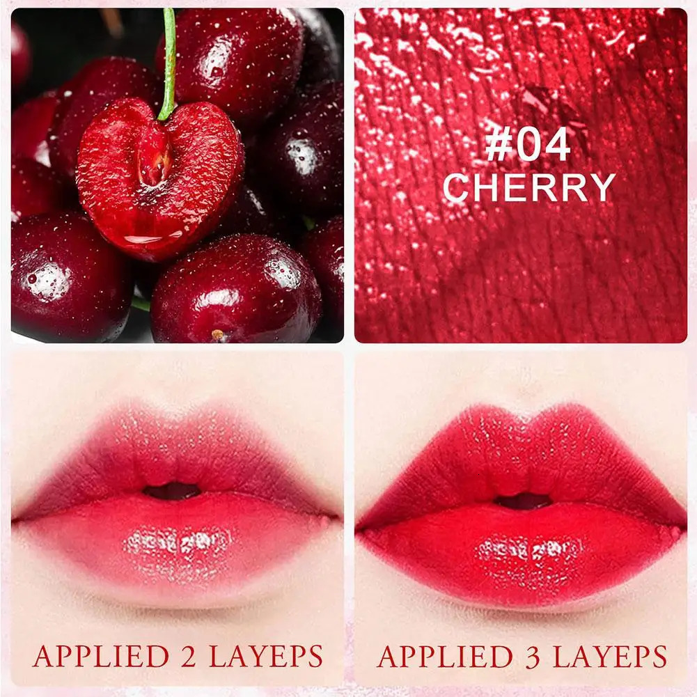 Fruit Juice Lip Tint Non-stick Cup Liquid Lipstick And Blush 3 In1 Waterproof Long Lasting Water Lip Stain Lips cheek Makeup o240626