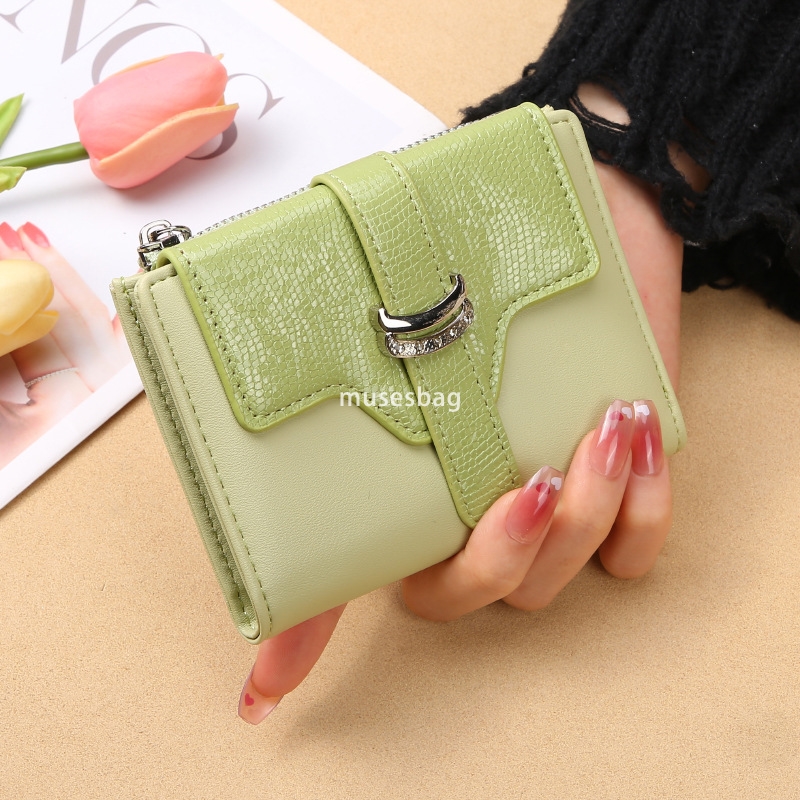 Designer Women's High end Elegant Practical Wallet Short Style New Fashion Instagram Trendy Retro Lightweight Multi functional Zero Wallet Docume