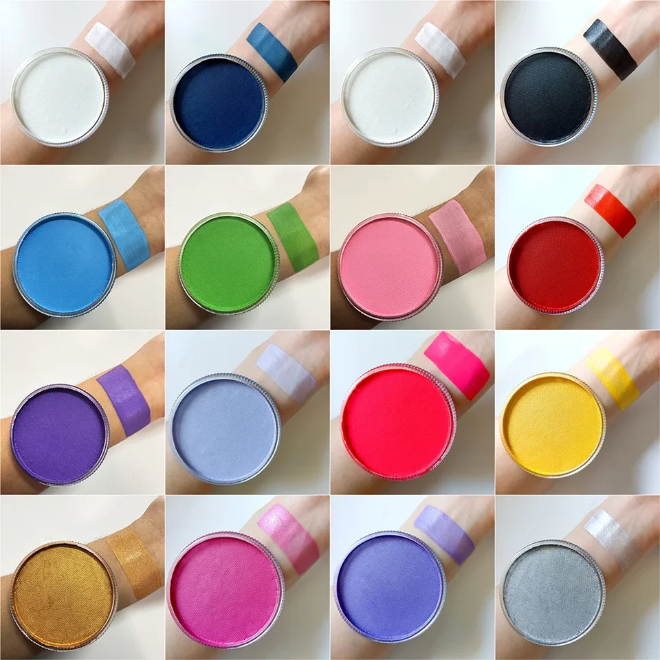 30g round box blush face painting water-based face pigment body painting makeup 240626