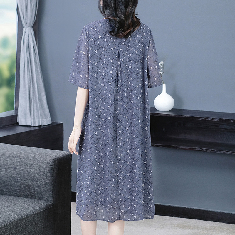 New Ladies Super Loose Plus Size Fragmented Cool and Slim, Fat MM Middle aged Women's Wear