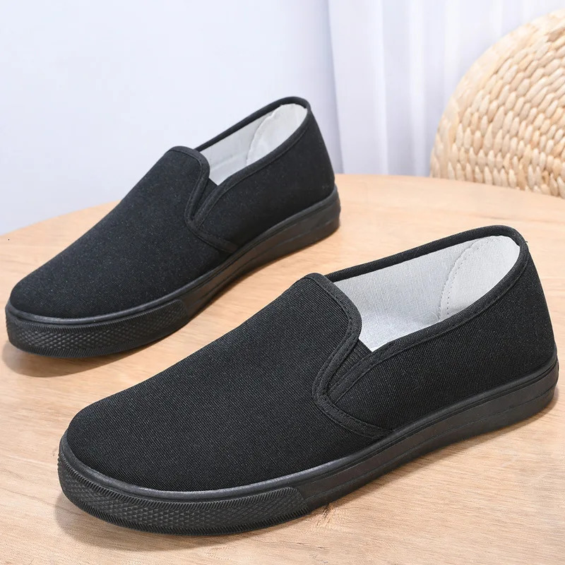 Women Canvas Flat Shoes Autumn Fashionable and Comfortable Wear Resistant Soft Soled White Canvas Women Slip on Work Shoes 240626