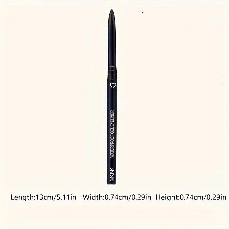 2 In 1 Eyeliner Lip Liner Gel Pencil Waterproof Long-lasting White Black Brown Easy Wear Eyeliner Makeup For Eyes 6 Colors Optio 240625