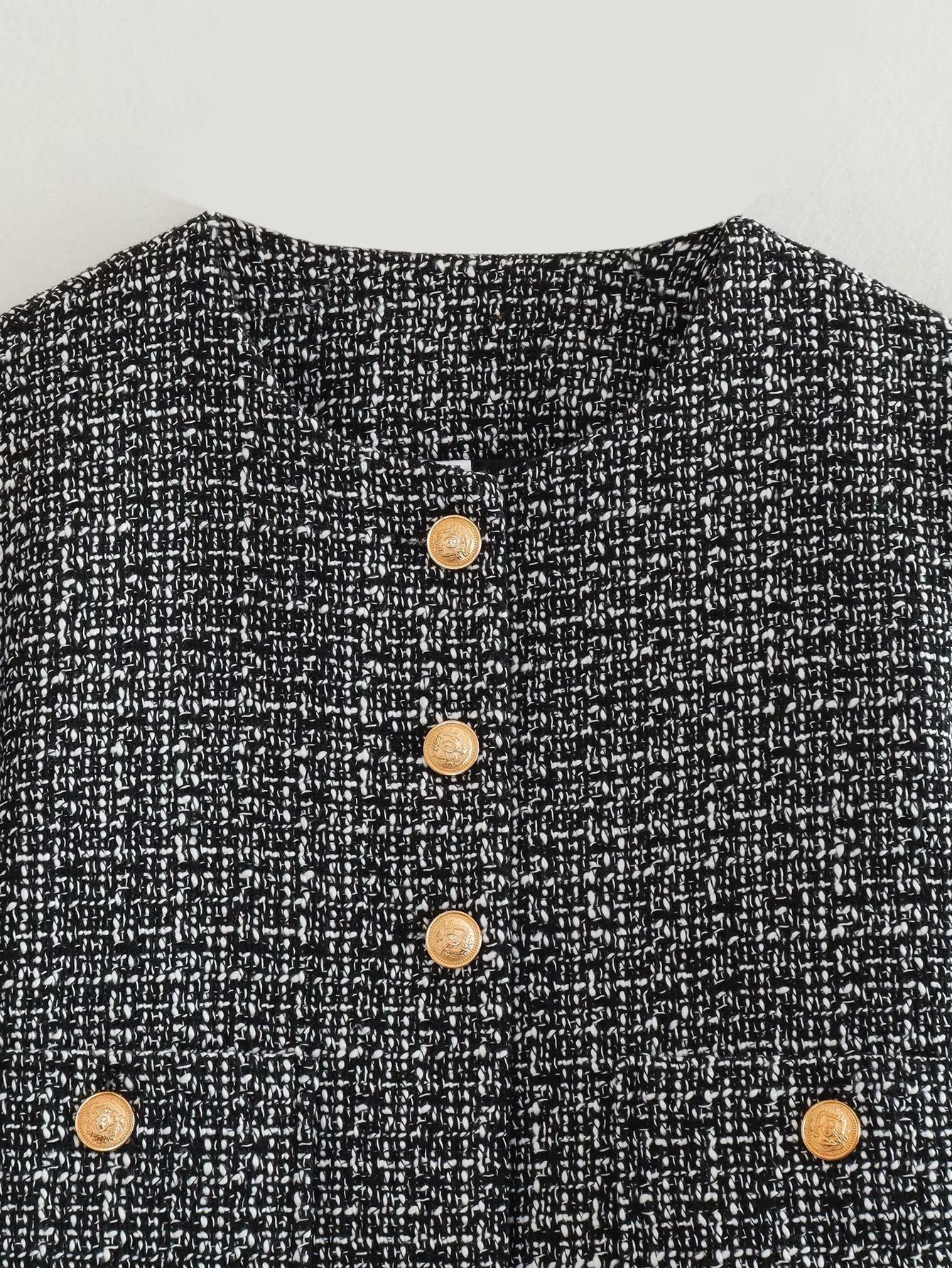 Fashion Jackets Women 2024 Spring O-Neck Coat Female Chic Single-breasted with Pockets Jacket Ladies New In OuterwearF6.26#62