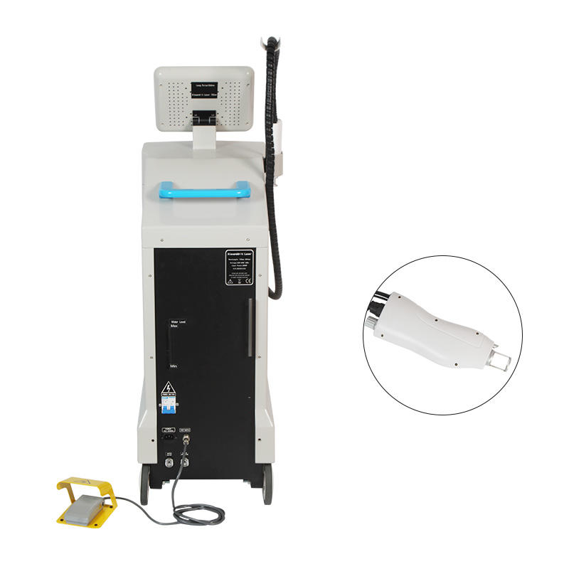 Long Pulse Dual Wavelength Laser 755 1064 Hair Removal Tattoo Removal Machine Vascular Lesions Treatment Acne Freckle Remove Nd Yag Laser Device