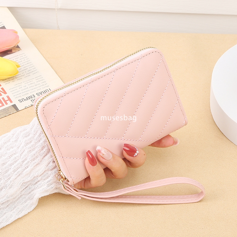Designer Ms. High Quality New Korean Edition Practical Multi functional Fashionable Middle and Short High end Zipper Classic Retro Versatile Change Ba