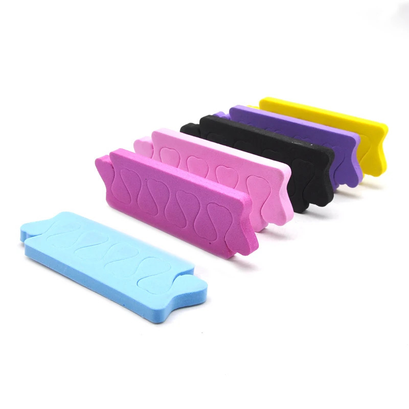 100 PCSLOT Professional Nail Art Toes Separators Fingers Foots Divider Sponge Soft Gel UV Beauty Tools Polish Manicure Pedicure 240625