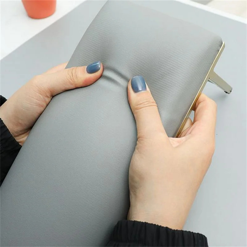 Top Quaility Marble PU Leather Nail Hand Rest Pillow Hand Cushion Pillow Holder Nail Art Stand For Manicure Table For Nail Salon 240625