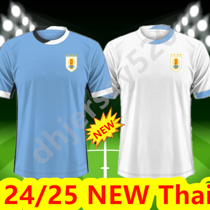 24 25 Uruguay Soccer Jerseys 2024 L.SUAREZ E.CAVANI N.DE LA CRUZ national team Shirt G.DE ARRASCAETA F.VALVERDE R.ARAUJO Football Uniform