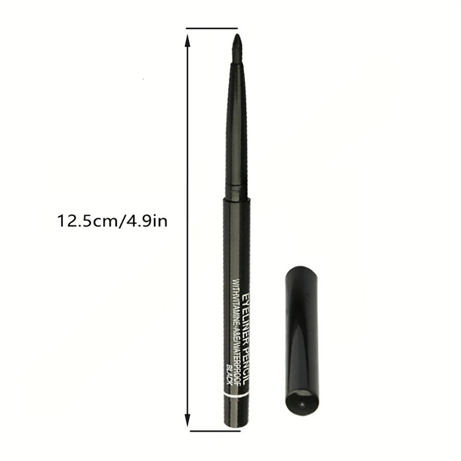 Automatic Rotating Eyeliner Pen Waterproof Black And Brown Eyebrow Pencil Eyeshadow Makeup Eyeliner Gel Pen 240625