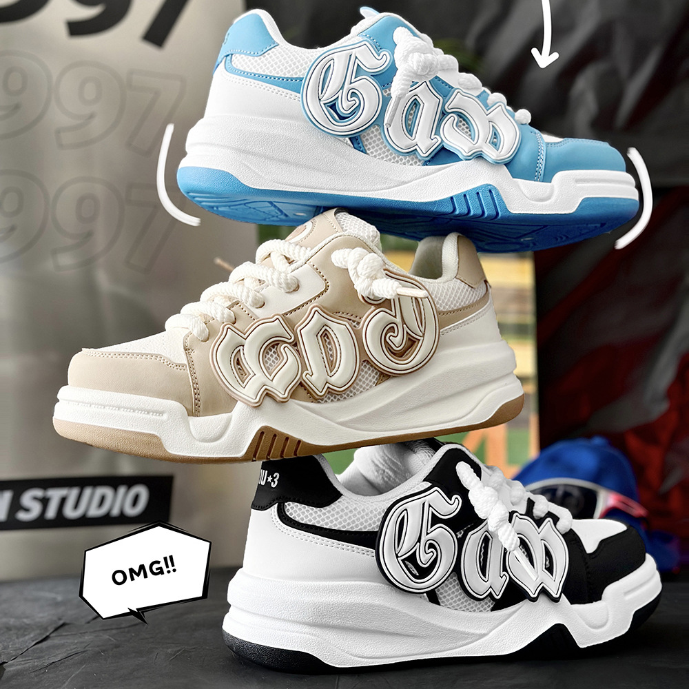 2024 New Men's Shoes Niche Design Bread Shoes Men's Casual National Tide Brand Slip On Shoes 323