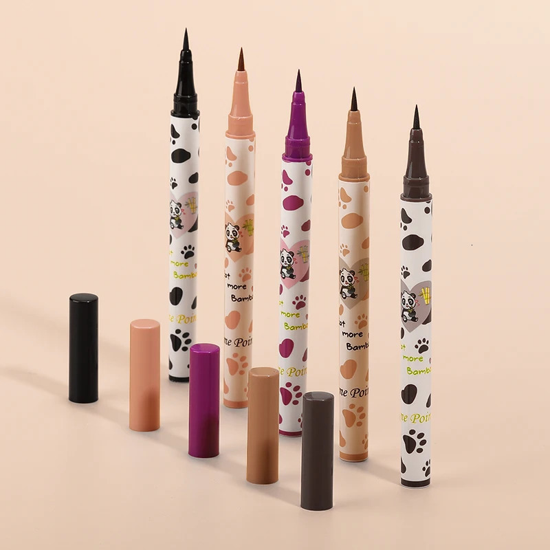 1pcs Lying Silkworm Eyeliner Pen Tea Brown Liquid Eye Shadow Pencil Smooth Quick-drying Cosmetics Cows Eye Makeup Beauty Tools 240625