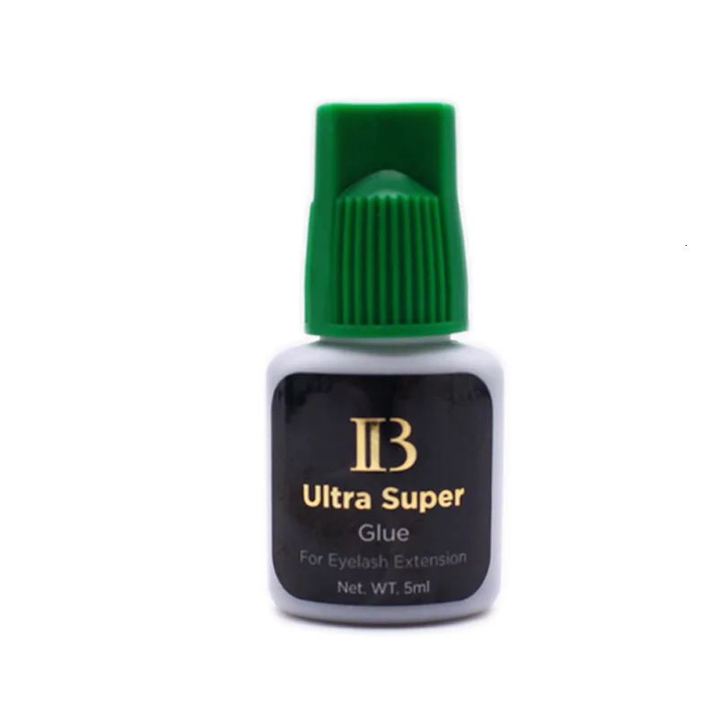 IB Ultra Super Glue Individual Fast Drying Eyelash Extensions Glue Green Cap 5ml Korea Adhesive Black Beauty Tools 240626