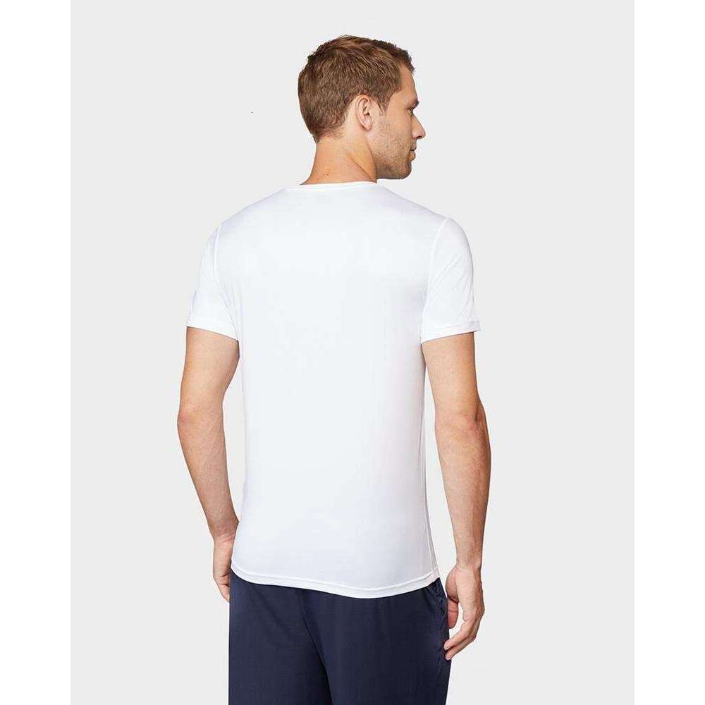 Designer Mens T shirts Cool Classic Crew T-Shirt Anti-Odor 4-Way Stretch Moisture Wicking Tops Summer Clothes