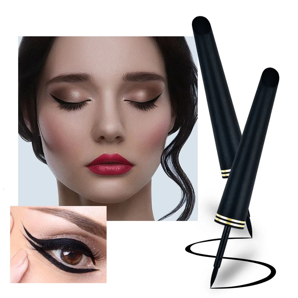 Makeup Black Liquid Eyeliner No Smudging No Makeup Waterproof And Sweat-proof Soft Make up Eye liner Superfine Eyes Liner 240626