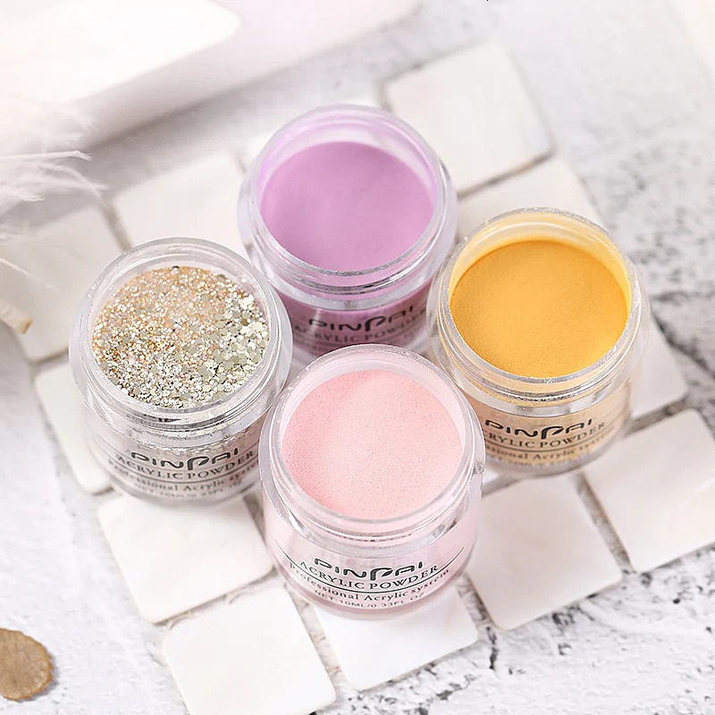 Acrylic Powder Crystal Flower Carve Nail Art Extension Builder Powder Manicure Acrylic Dipping Powder Glitter Liquid Tool Kit 240625