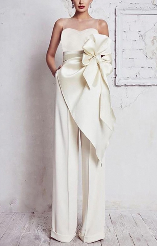 White Double Breasted Blazer Suits Ankle Length X Long Coat Wide Leg Pants Loose Celebrity 2 Pieces Set Custom Made 240219