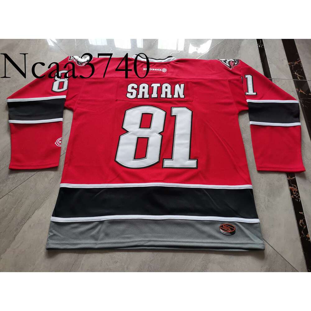 N374 Hockey jerseys Physical photos 81 Miroslav Satan Men Youth Women High School Size S-6XL or any name and number jersey
