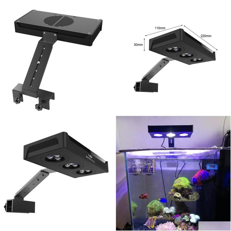 Aquariums Lighting Led Aquarium Light 30W Indoor Saltwater With Touch Control For Coral Reef Fish Tank Eu Plug Y200922 Drop Delivery Ot1Pl