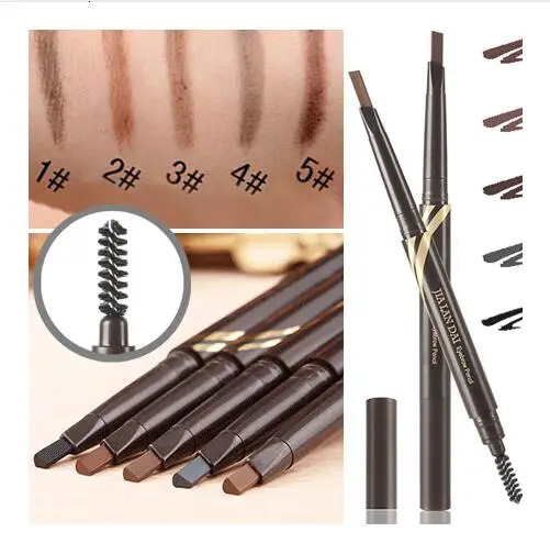 Eyebrow pencil Double Headed Rotary Automatic Waterproof Eyebrow Pen 1 Pcs 5 Colors tattoo dyeing tint pen Liner TSLM1 240625