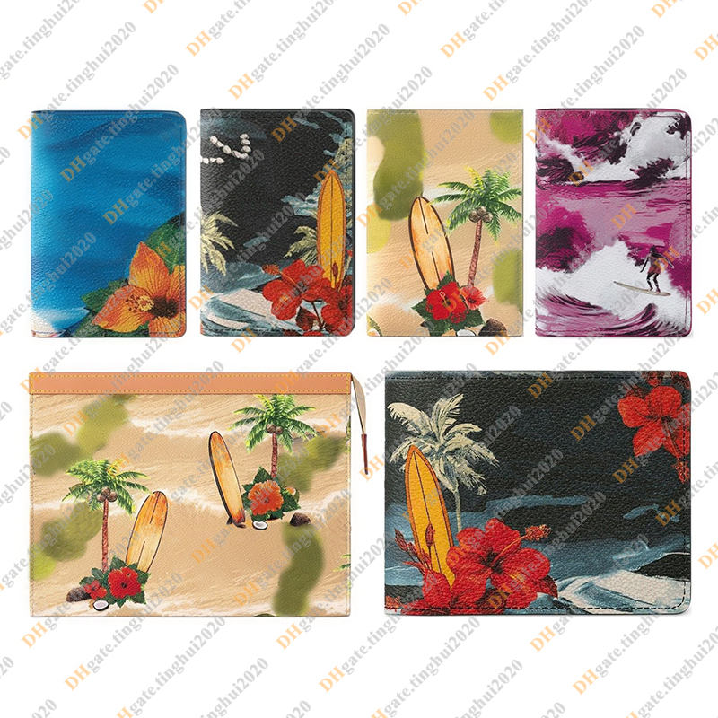 Unisex Fashion Casual Designer Luxury Tropical Wallet Coin Purse Key Pouch Passport Cover Card Holder Top Mirror Quality M83557 M83468 M83479 M83611 M83465 M24799