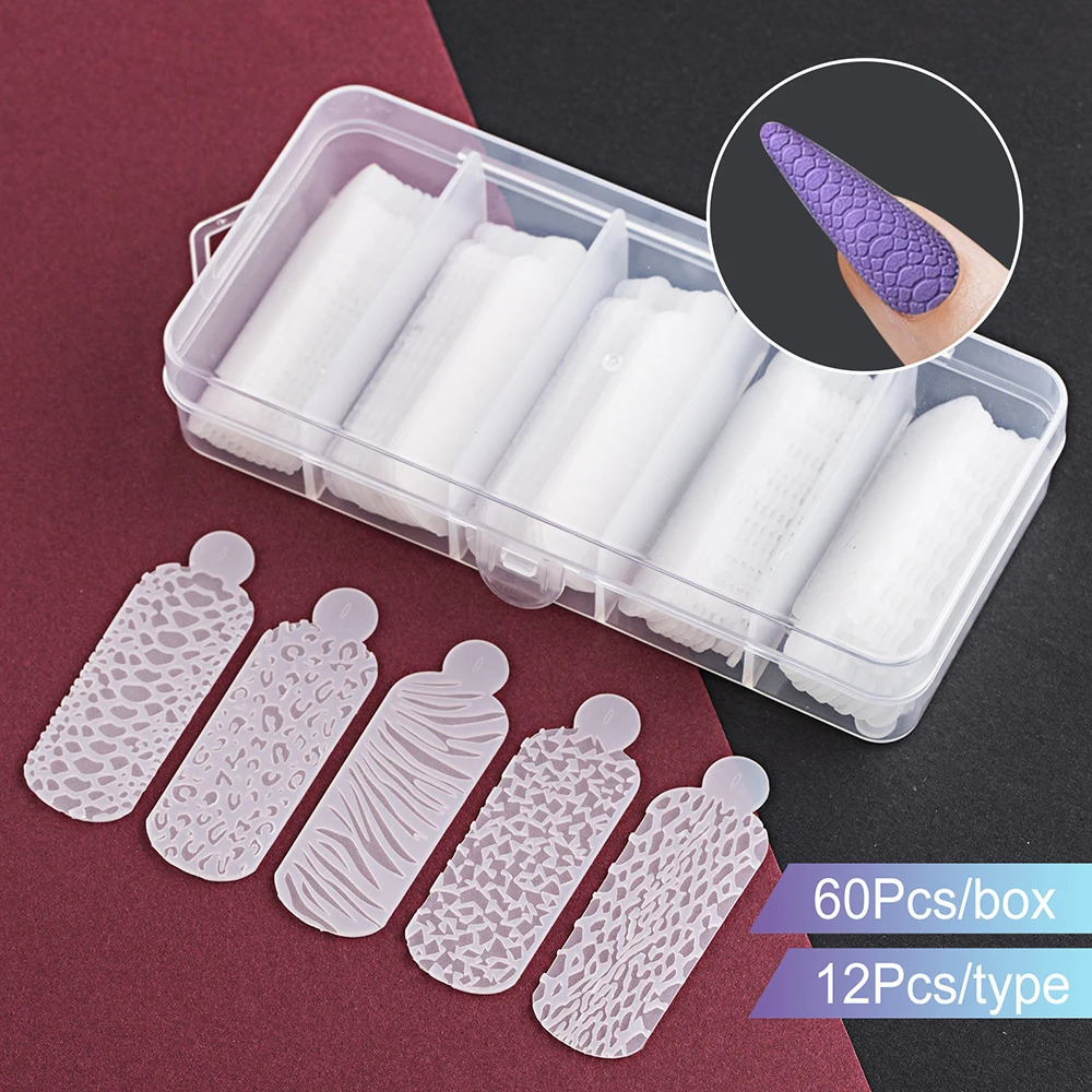 60pcs Dual Form French Forms Silicone Pad Quickly French Line Guides Nail Mold Duet System for Poly Nail Gel Reusable Type 240625