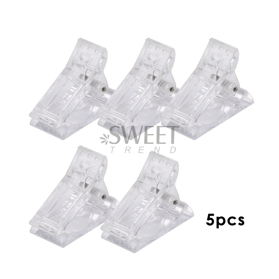 510pcs Crystal Nail Art Extension Clip Quick Building Gel Mold False Tips Clip Acrylic UV Full Cover Builder Form Manicure Tool 240625