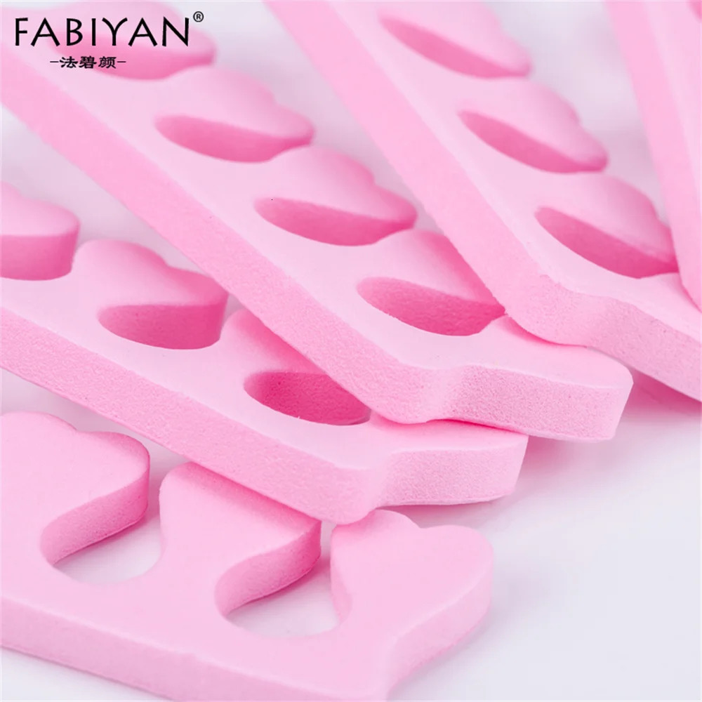 PinkSet Soft Foam Sponge Toe Separators Finger Separator Dividers Nail Art Manicure Pedicure Nail Gel Tools 240625