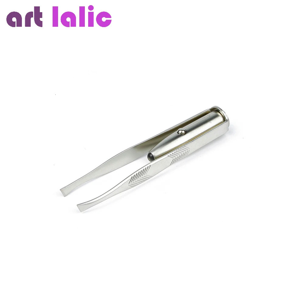 LED Lighted Eyebrow Tweezers Precise and Illuminated Beauty Tool for Brow Shaping 240626