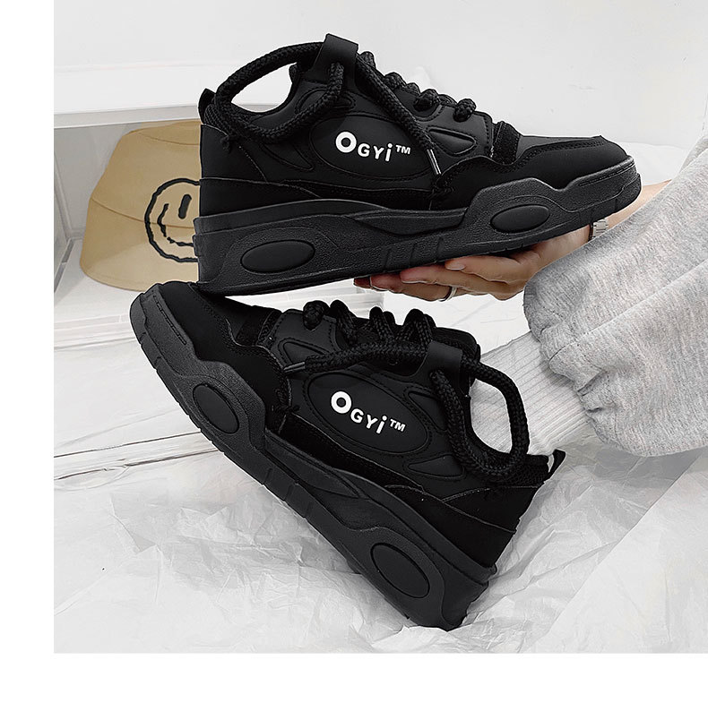 Niche Design Ddmysports Black Warrior Version Of The Big Bread Casual New National Tide Brand Pops Couple Sports Skateboarding Shoes Outdoor Shoes
