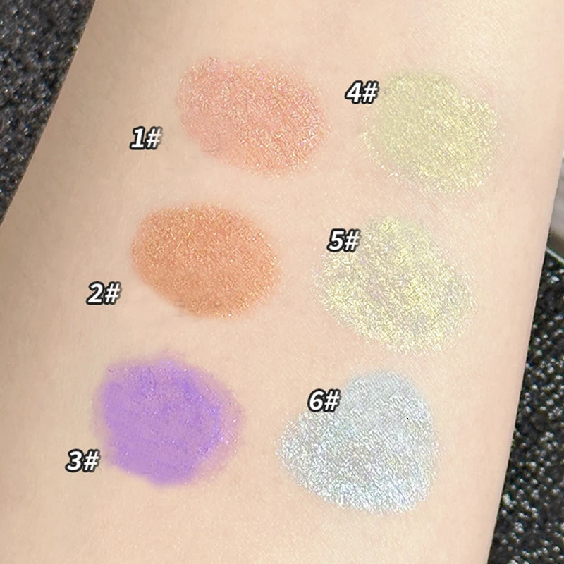 6 Color Waterproof Smudge Proof Eyeliner Gel Pen - Long-lasting Glitter Eye Makeup for Eyelids and Under Crease 240625