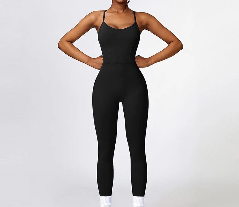 A363 Women Yoga Jumpsuit Seamless Sexy Peach Hip Dress Fiess Outdoor Sports One-Piece Bodysuit